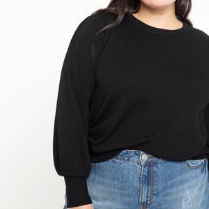 Eloquii Puff Sleeve Sweater
